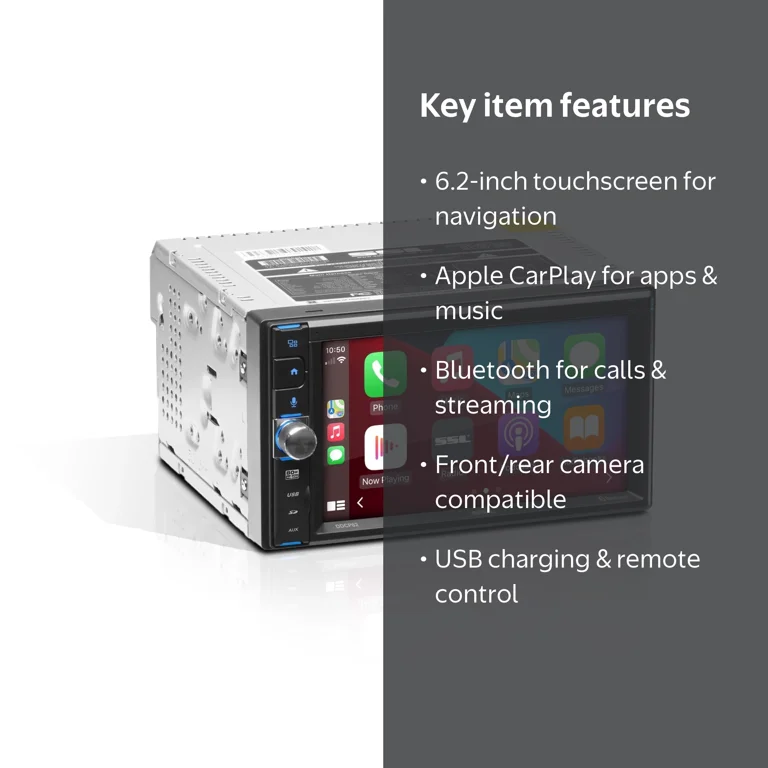 Sound Storm Laboratories DDCP62 Car Stereo - Apple CarPlay, Double