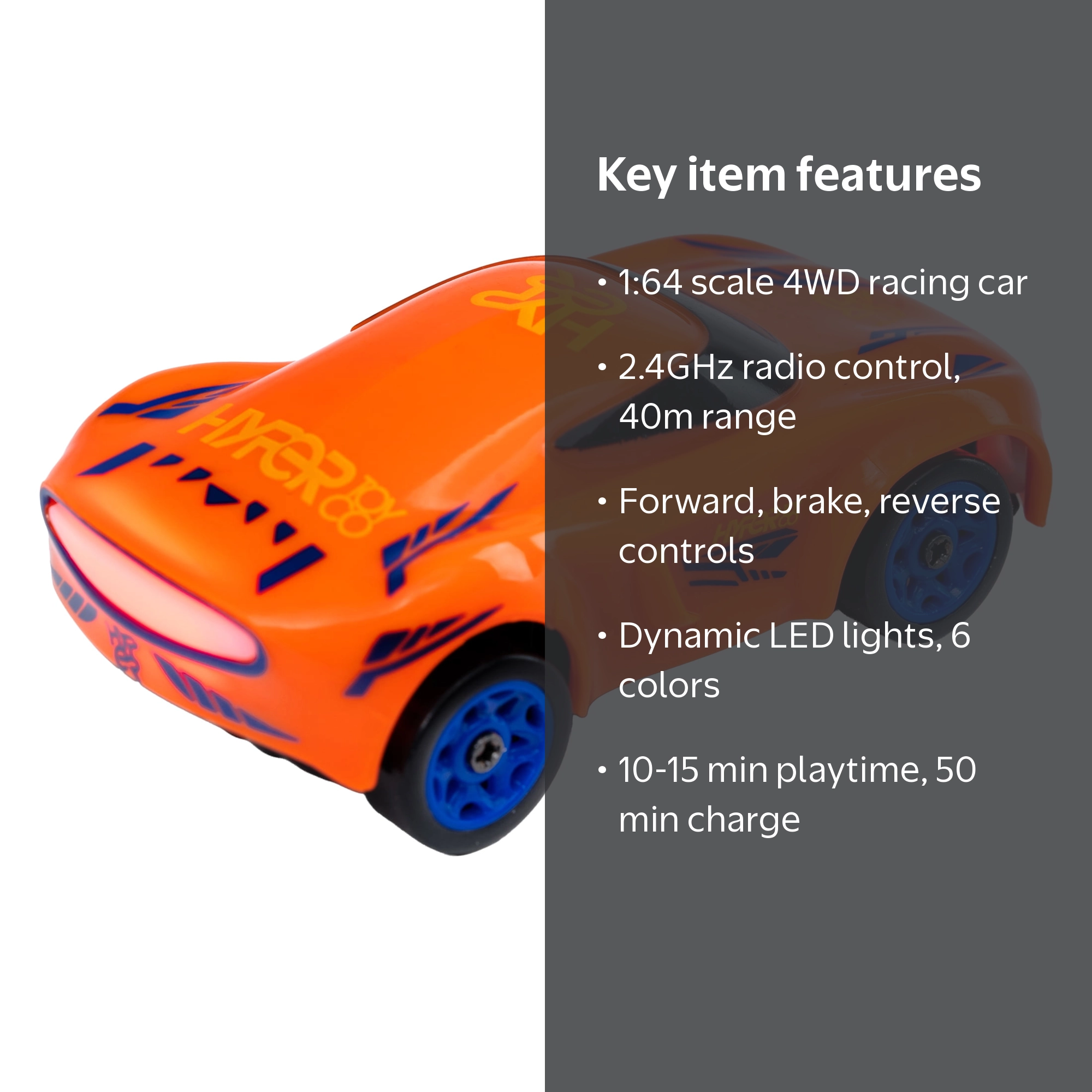 Hyper Toy Company, Micro Drift with LED Remote Control Car