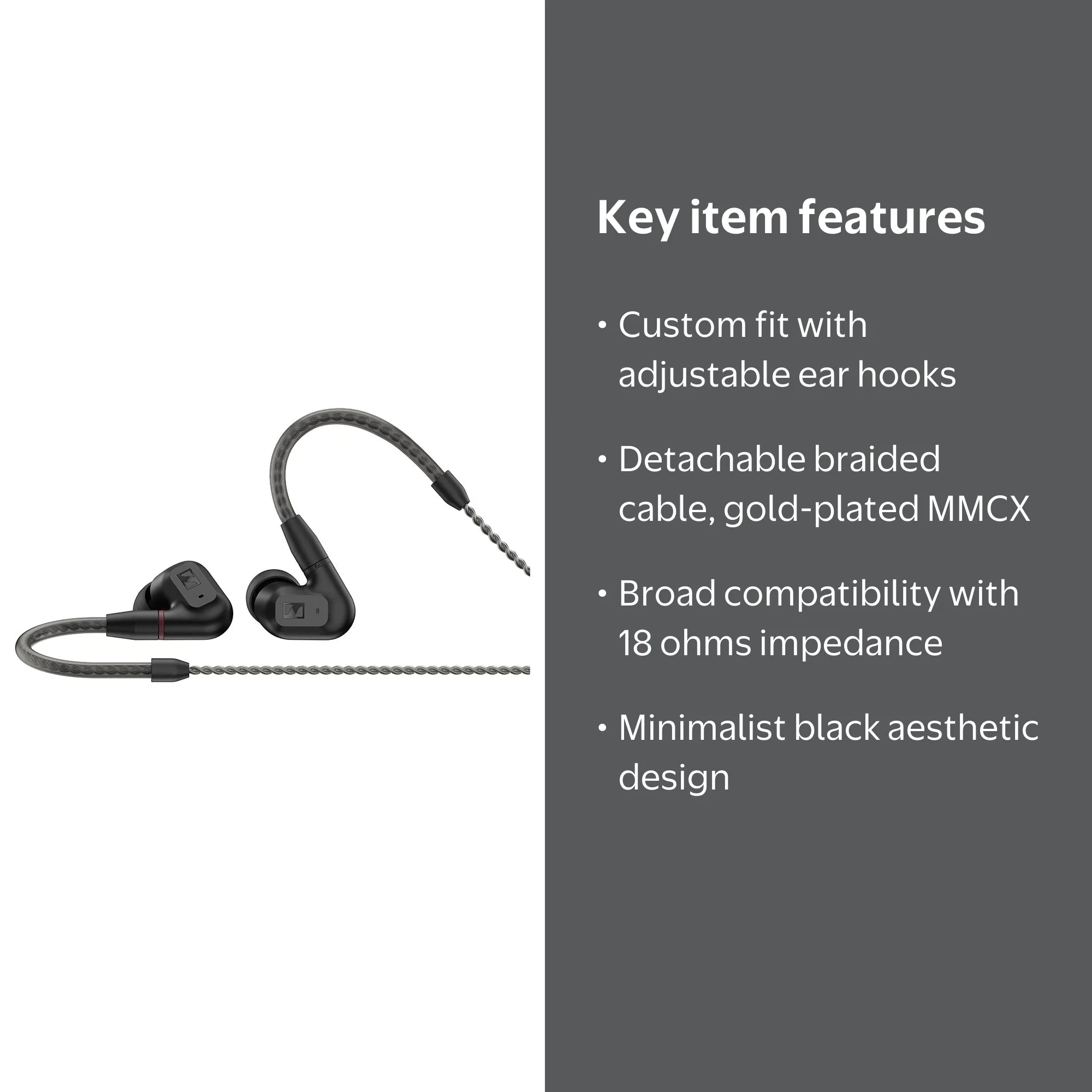 Sennheiser, In-Ear Audiophile Headphones, IE 200, Black - Walmart.com