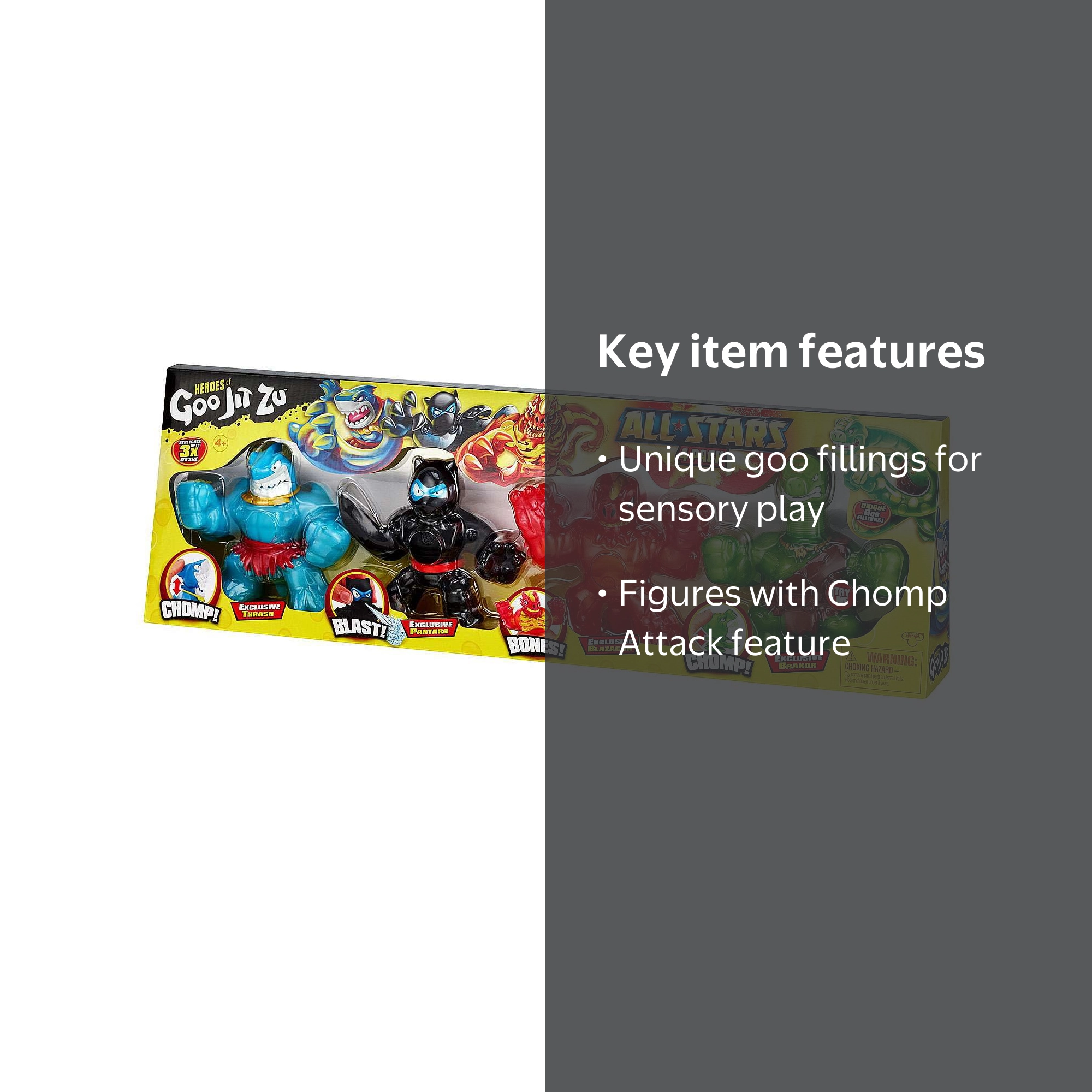 Walmart Exclusive Heroes of Goo Jit Zu All Stars 4-Pack: Thrash
