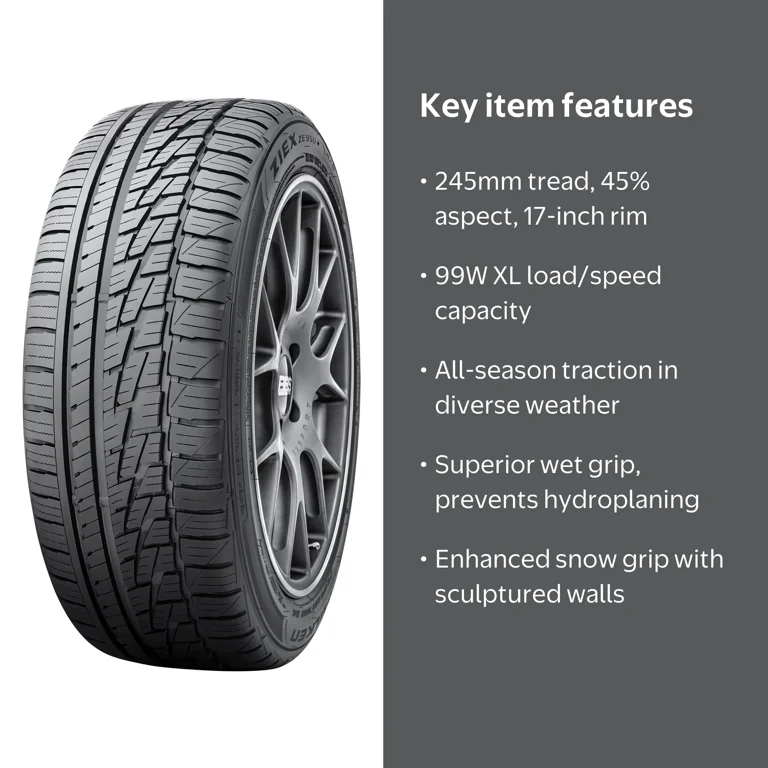 Free Shipping! Falken Ziex ZE950 A/S 245/45R17 99W XL All-Season
