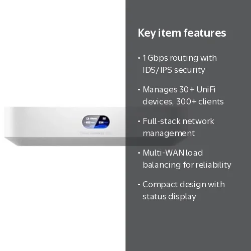 Ubiquiti Networks, Cloud Gateway Ultra, 300+ Clients, 1 Gbps