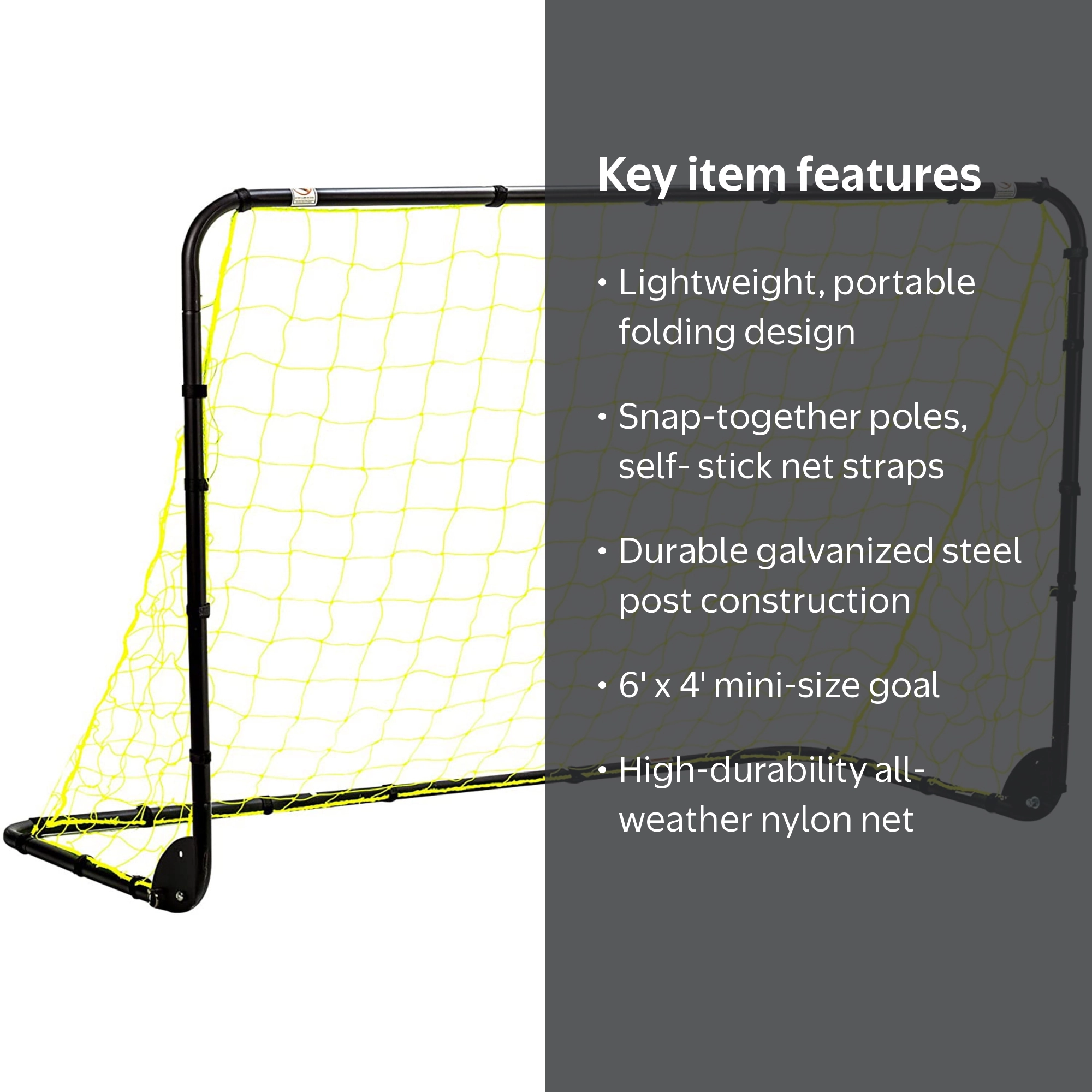 Franklin Sports Backyard Portable Soccer Goal - Competition