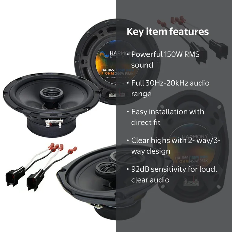 Chevy Camaro 2010-2015 Factory Speaker Upgrade Harmony R65 R69