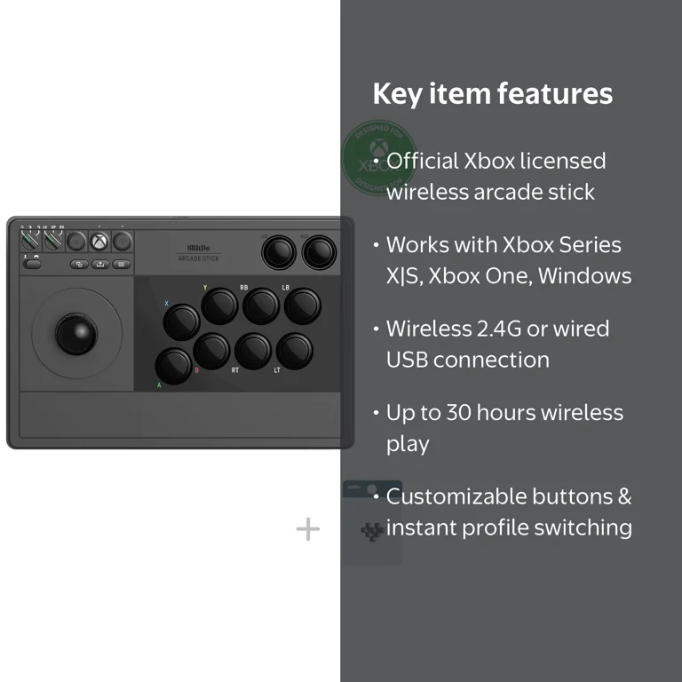 8BitDo Arcade Stick for Xbox Series X and S, Xbox One and Windows