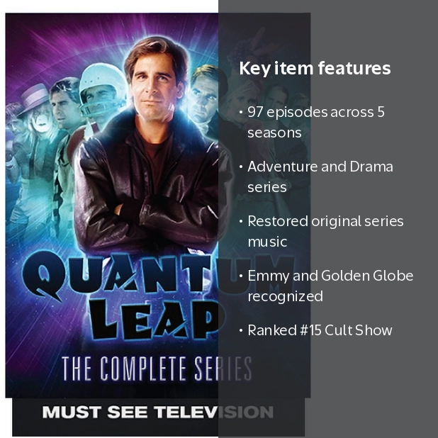 Quantum Leap: Complete Series Boxed TV Show Set, Seasons