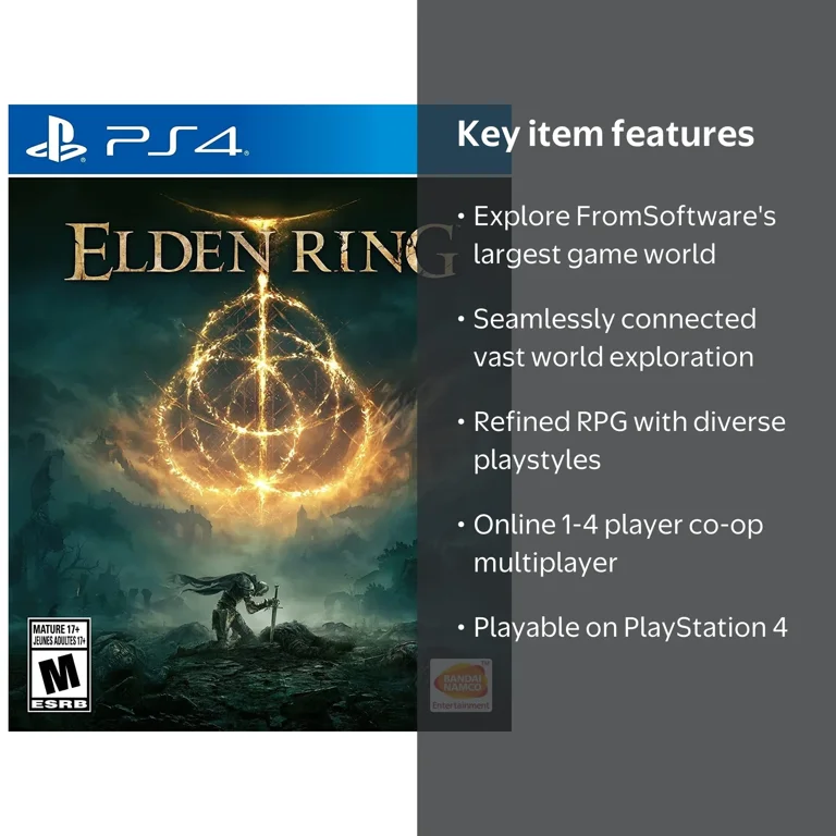 Bandai Namco Elden Ring PlayStation 4 Fantasy RPG Action Adventure