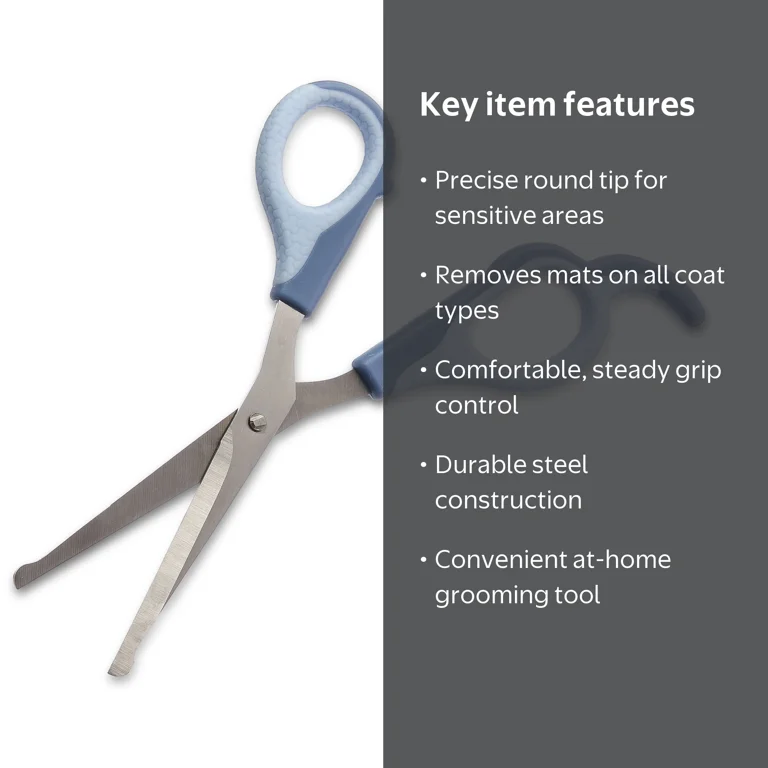 Vibrant Life 6.7 in Round-Tip Dog Grooming Shears for All Coats