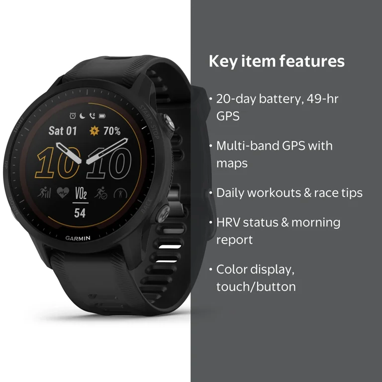 Garmin Forerunner® 955 GPS Solar Powered Fitness Smart Watch