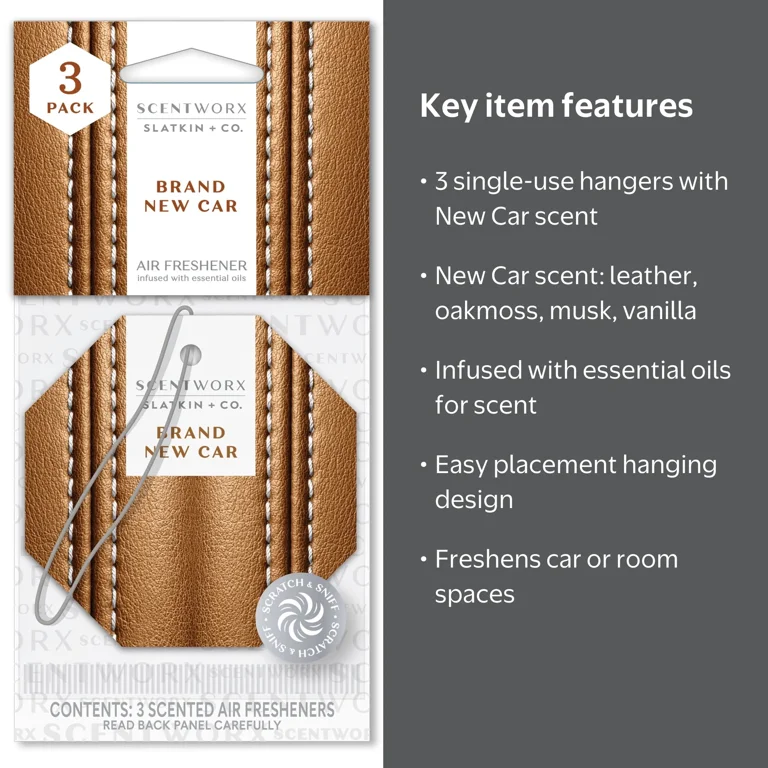 Scentworx Brand New Car Hang Tag, 3 Pack - Walmart.com