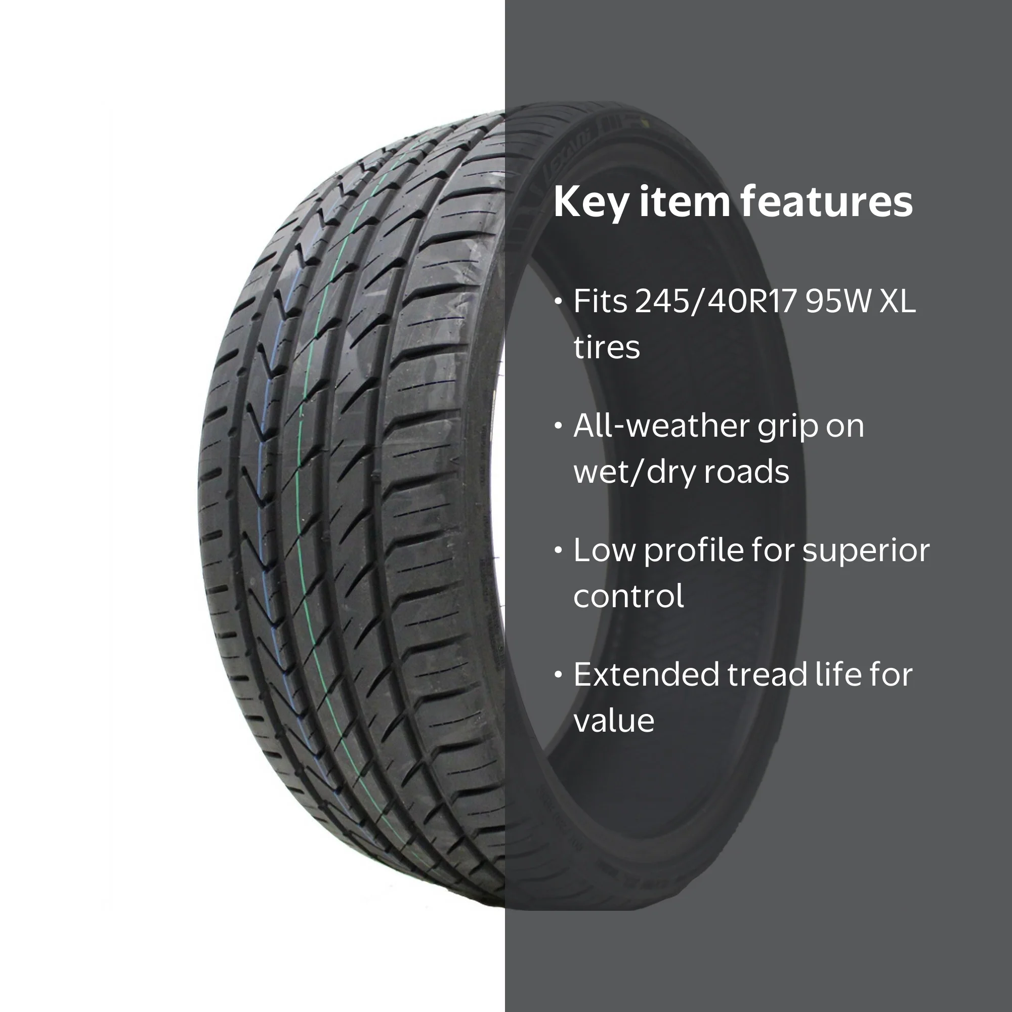 Lexani LX-Twenty Performance 245/40R17 95W Passenger Tire