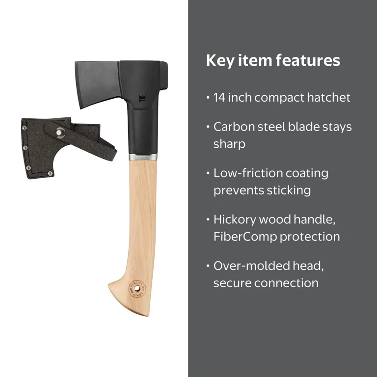 Fiskars Norden N7 Hatchet with Recycled Leather Sheath (14 in