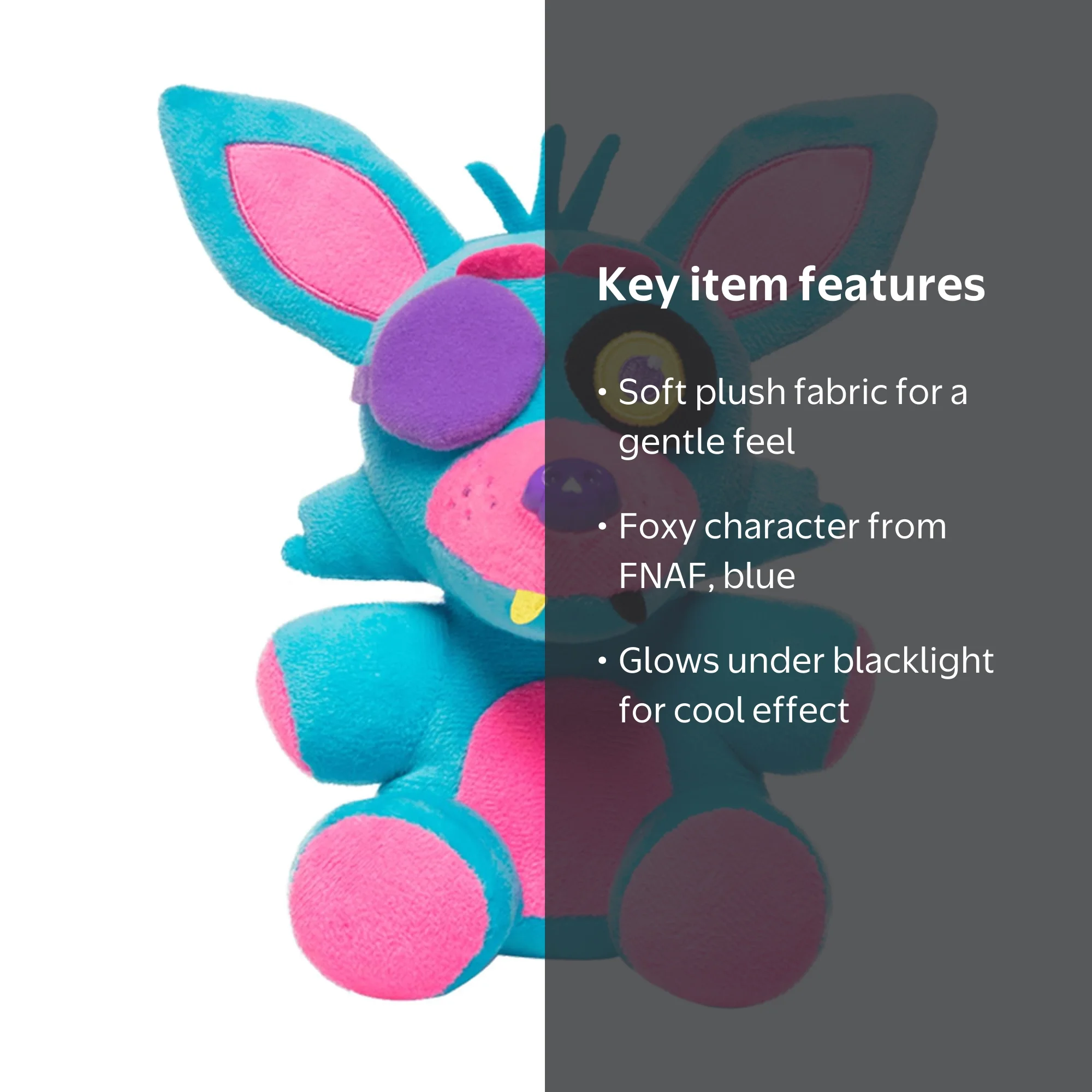 Funko FNAF Plush: Five Nights at Freddy's - Foxy Blue Blacklight