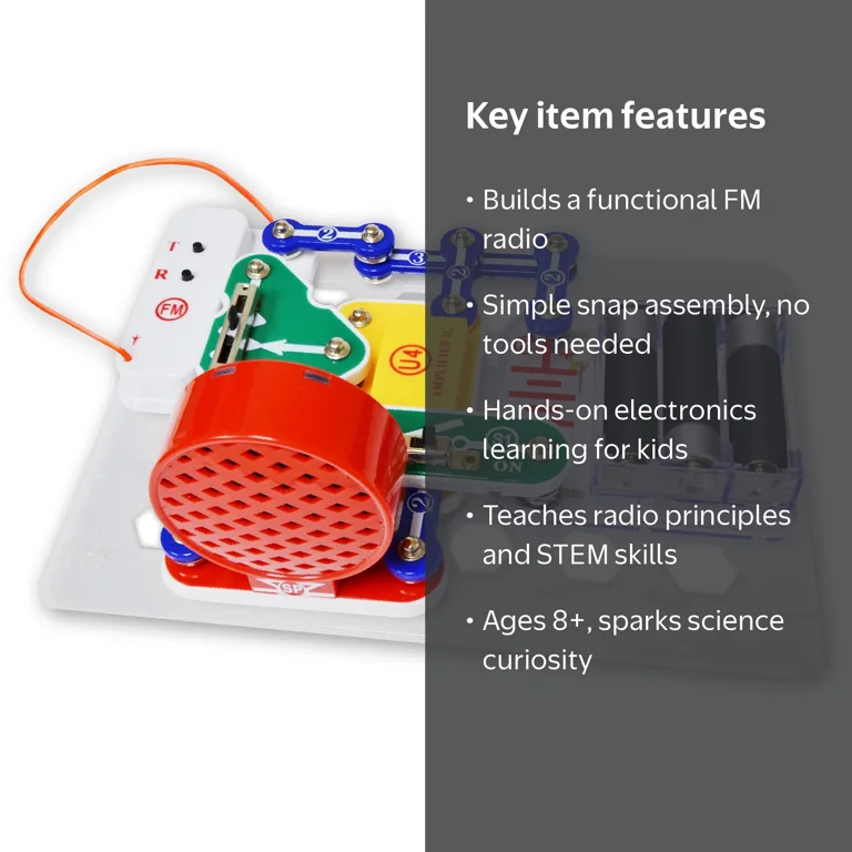 Snap Circuits, Electronic Science Kit, FM Radio, STEM Educational
