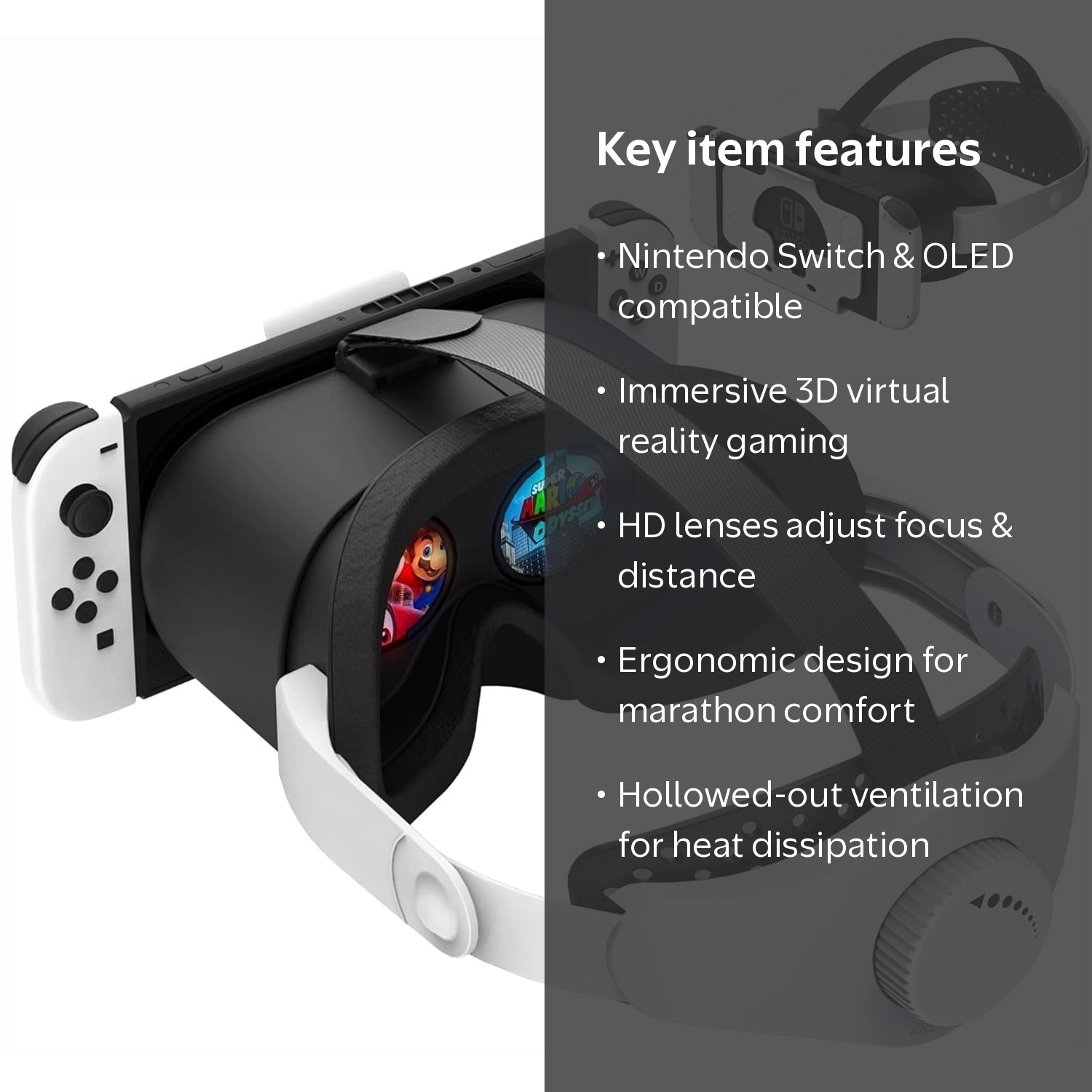 Newest VR Headset for Nintendo Switch & Switch OLED Model, 3D VR