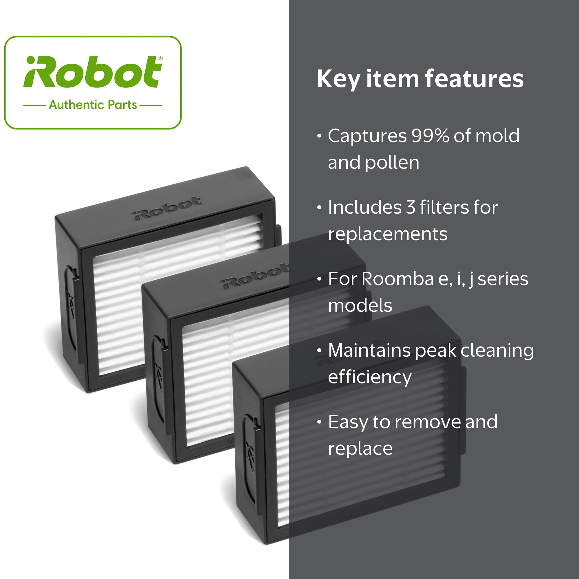 iRobot Roomba e, i, j Series Authentic Replacement Parts: High