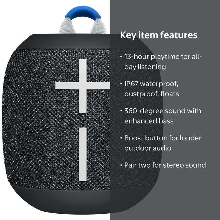 ULTIMATE EARS WONDERBOOM 2 EXC Portable Wireless Bluetooth Speaker