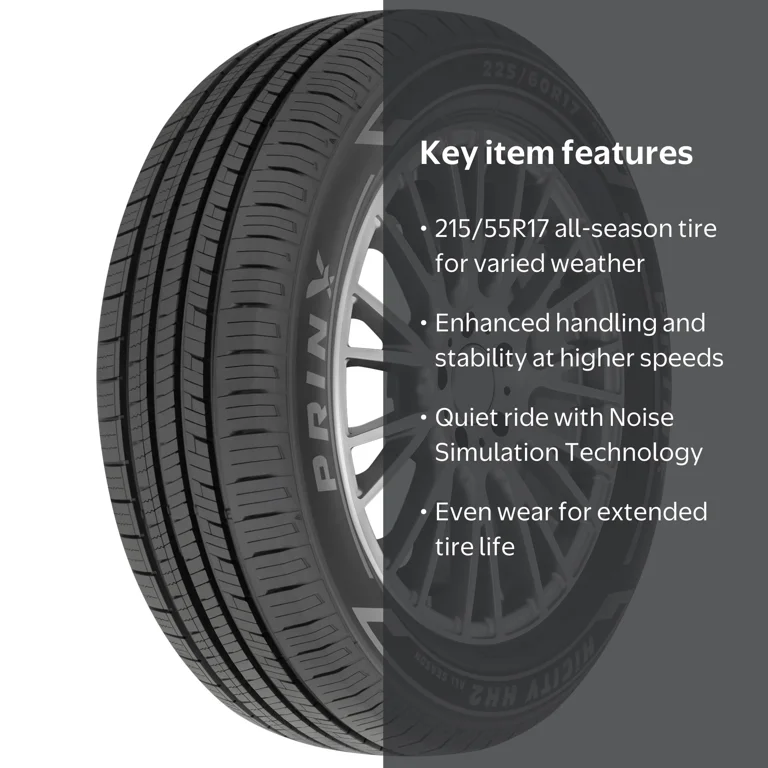 Prinx, Passenger Tire, 215/55R17 94V, All Season Performance