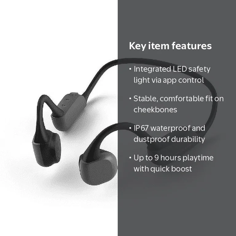 Philips A6606 Bone Conduction Bluetooth Headphones, Lightweight