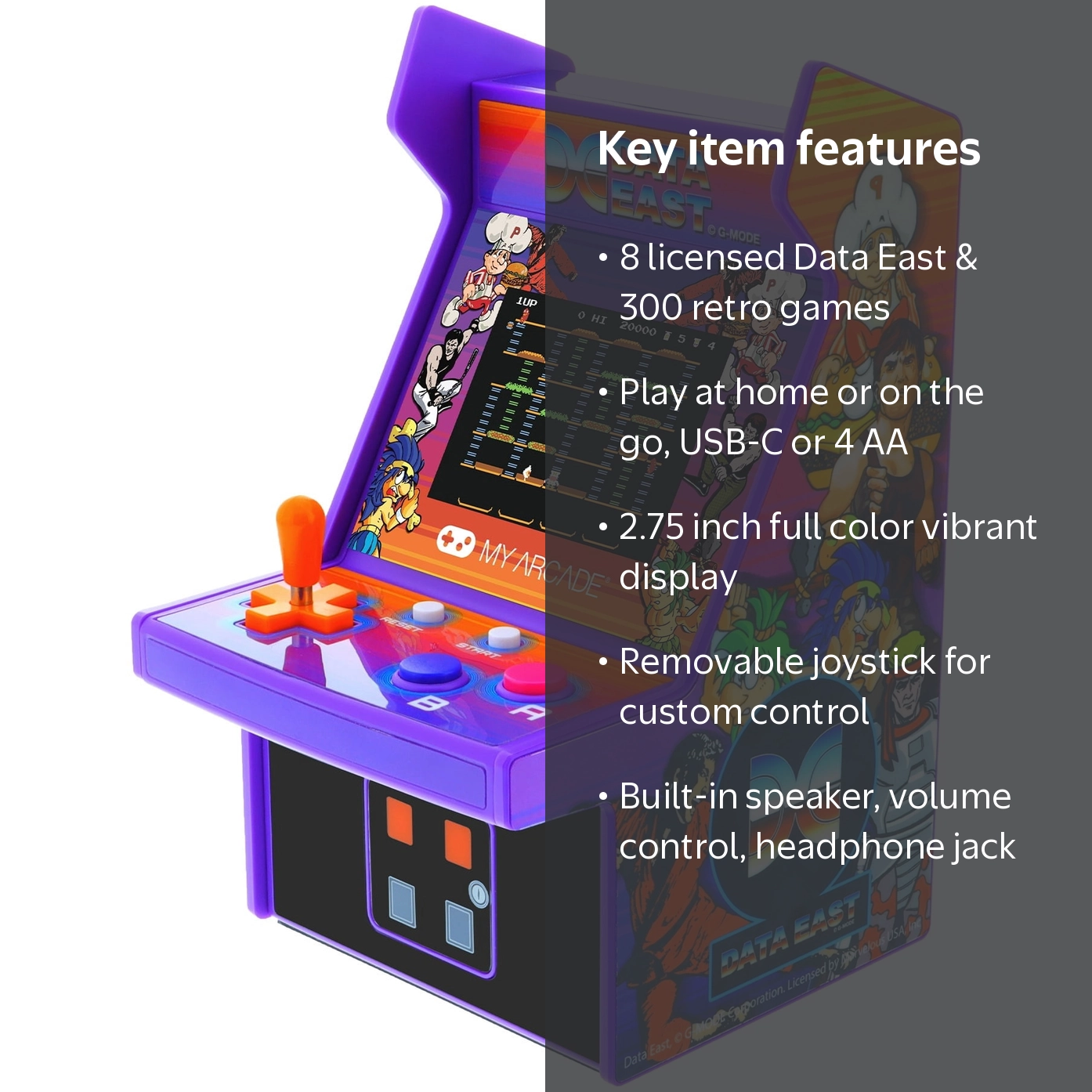 My Arcade, Data East Hits Micro Player, 8 Licensed Titles, Retro