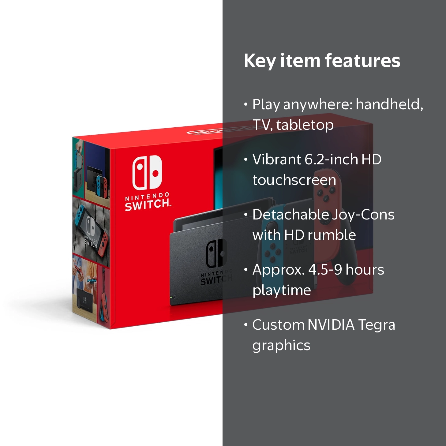 Nintendo 32GB Neon Switch Handheld Game Console, Original Model