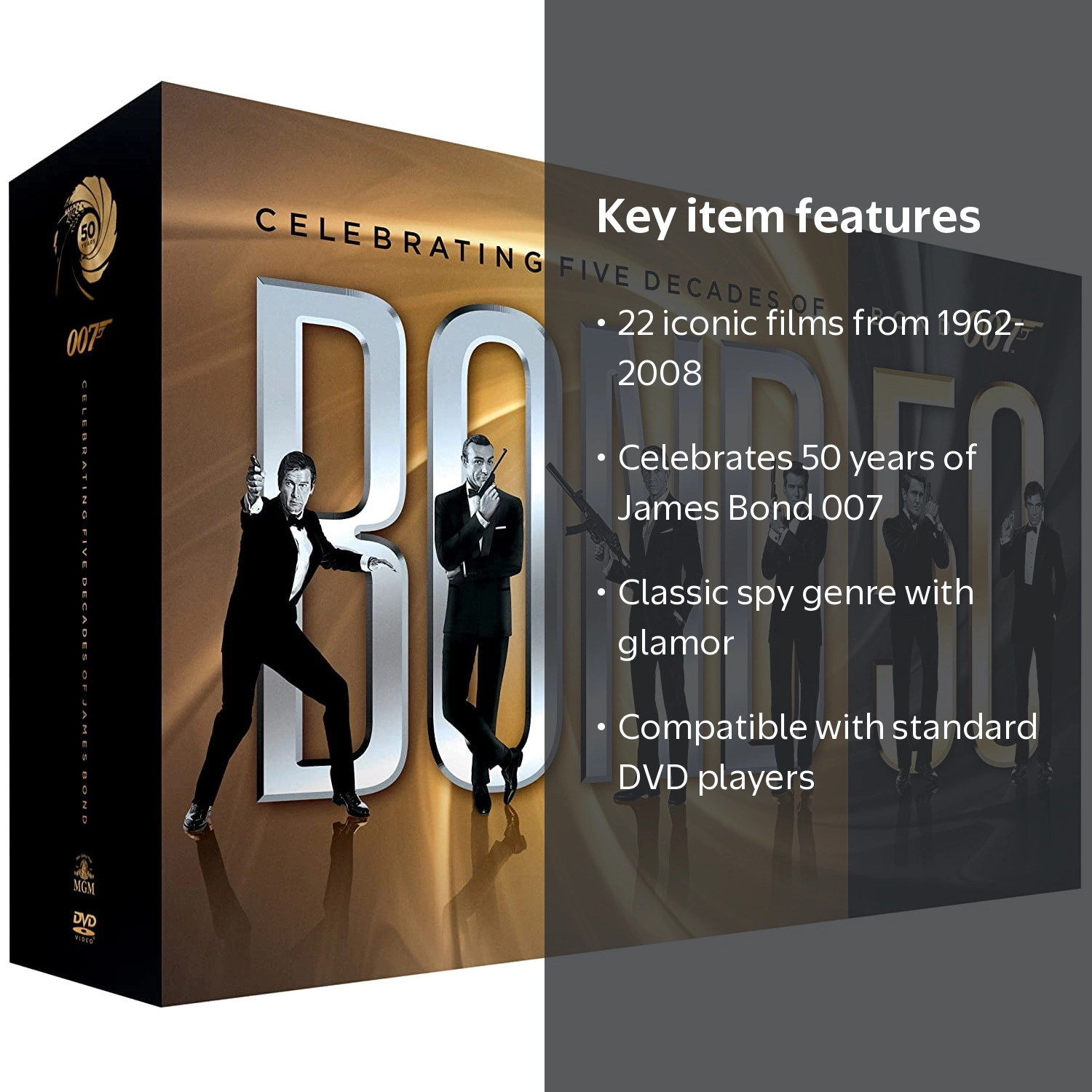 Bond 50: Celebrating 5 Decades of Bond 007 DVD over 22 films