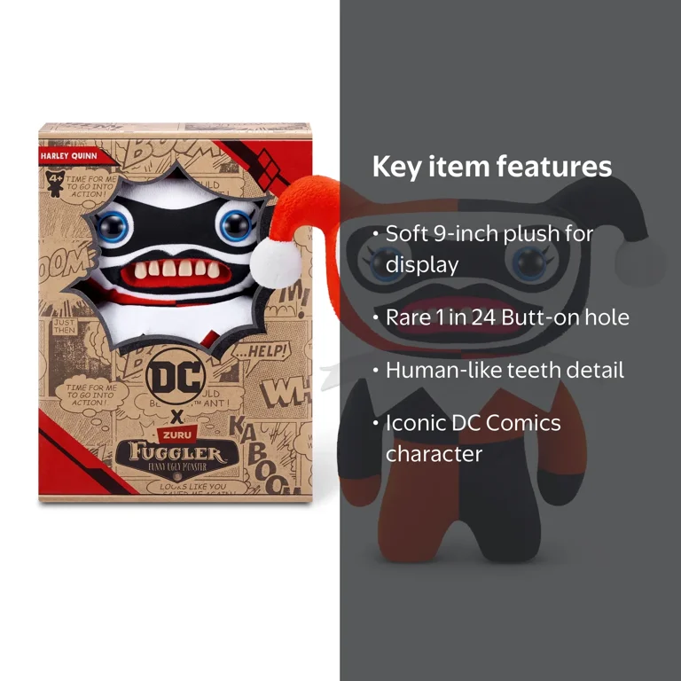 Fuggler, Soft Plush Toy, 9 inch, DC Comics Harley Quinn - Walmart.com