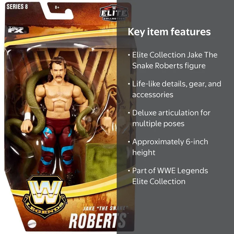 WWE Elite Legends Series 8 Jake The Snake Roberts Action Figure