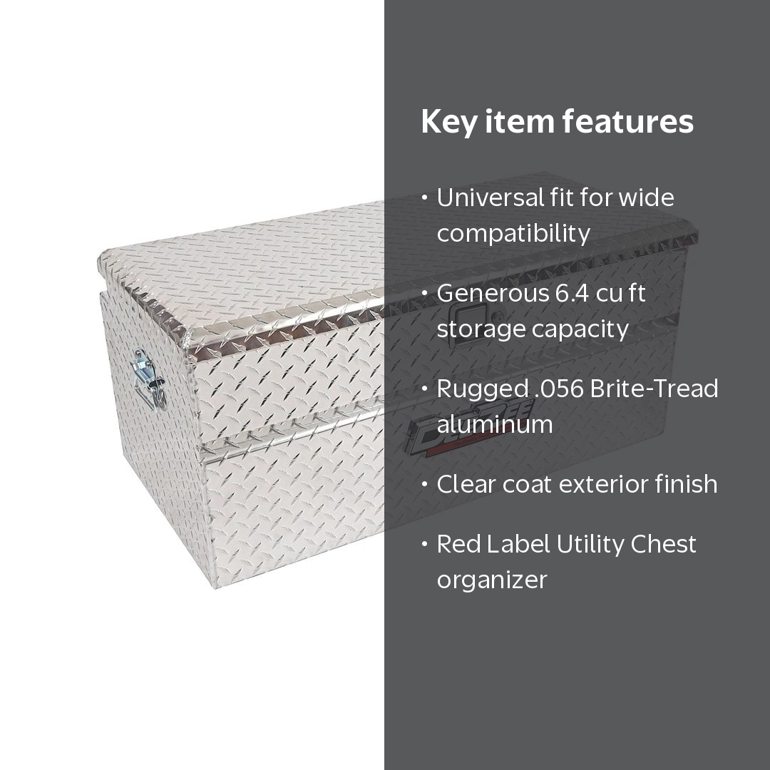 Dee Zee, Chest Tool Boxes, DZ 8537, Red Label, Universal Fit