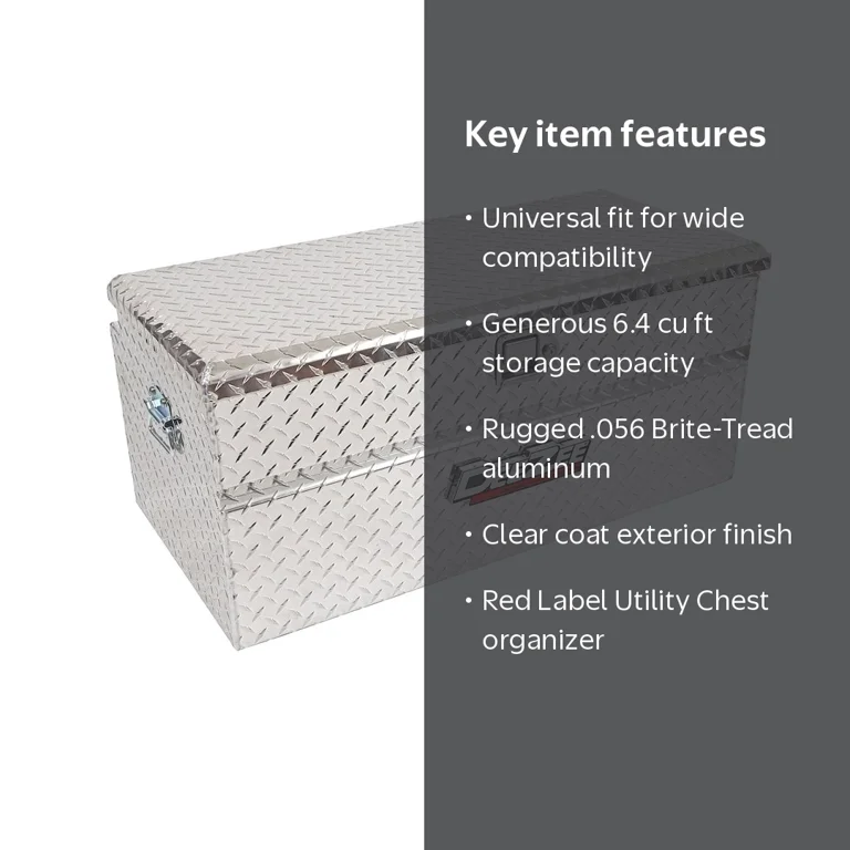 Dee Zee, Chest Tool Boxes, DZ 8537, Red Label, Universal Fit