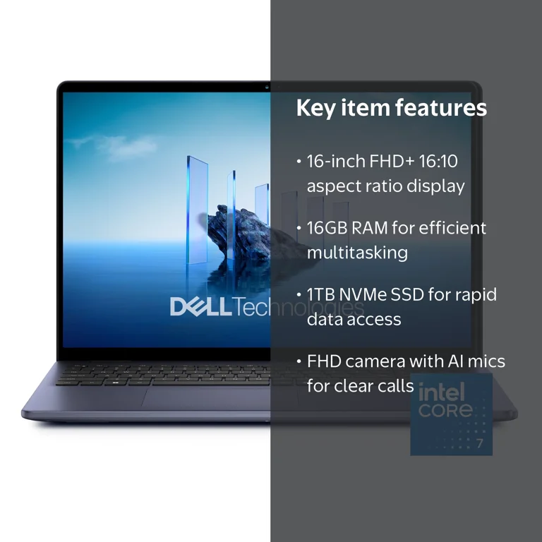 Dell Inspiron 16 Laptop 5640 16-inch FHD+ Intel Core 7-150U 16GB