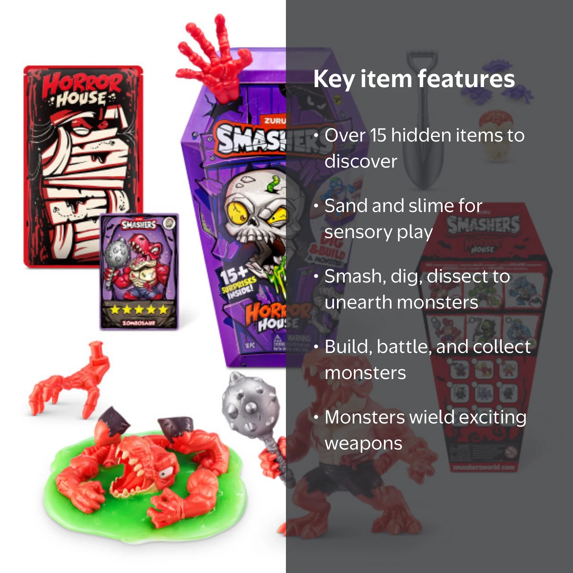 Free Shipping! Smashers Horror House, Collectible Toy, 15+