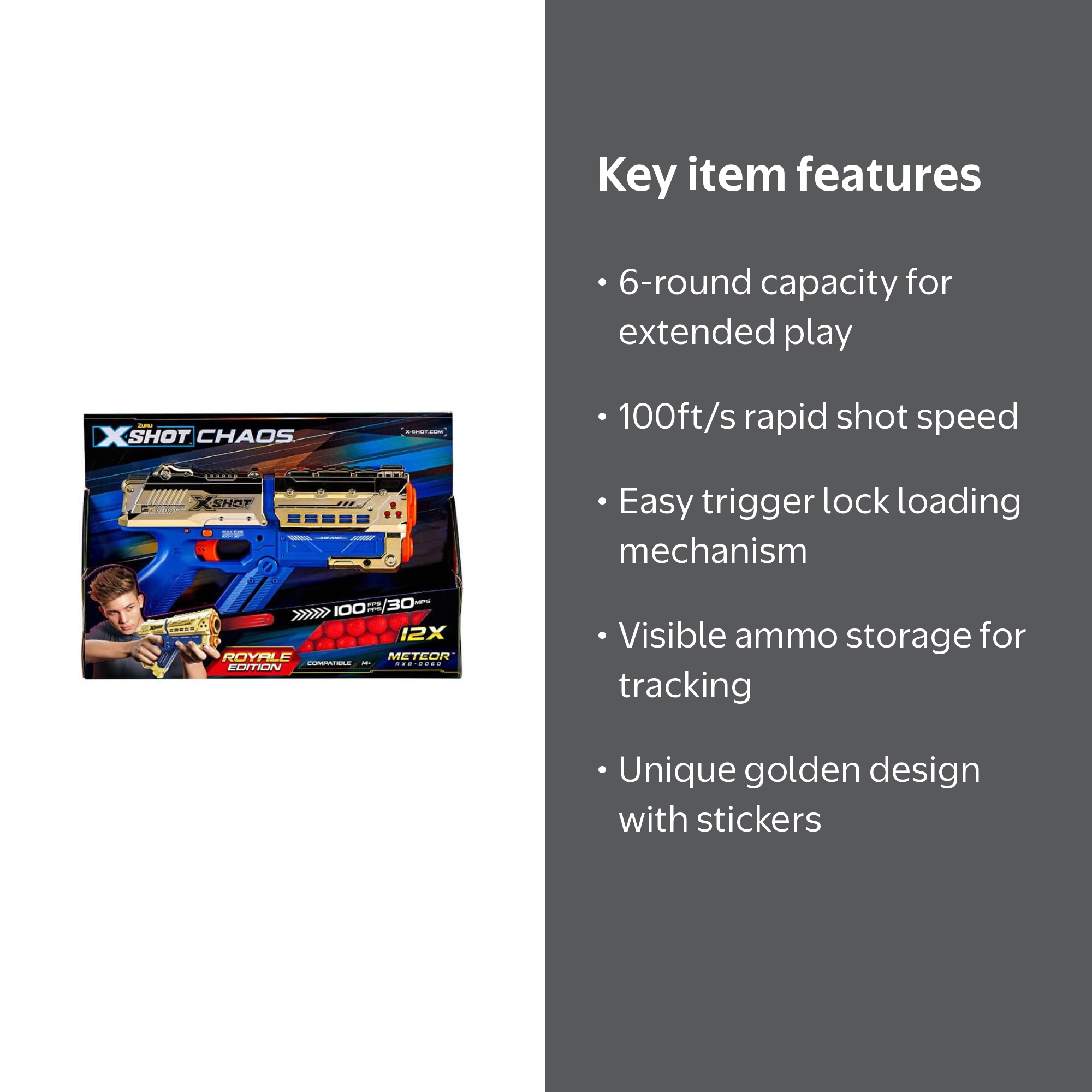 X-Shot Chaos Meteor Blaster (Royale Edition) - Walmart.com