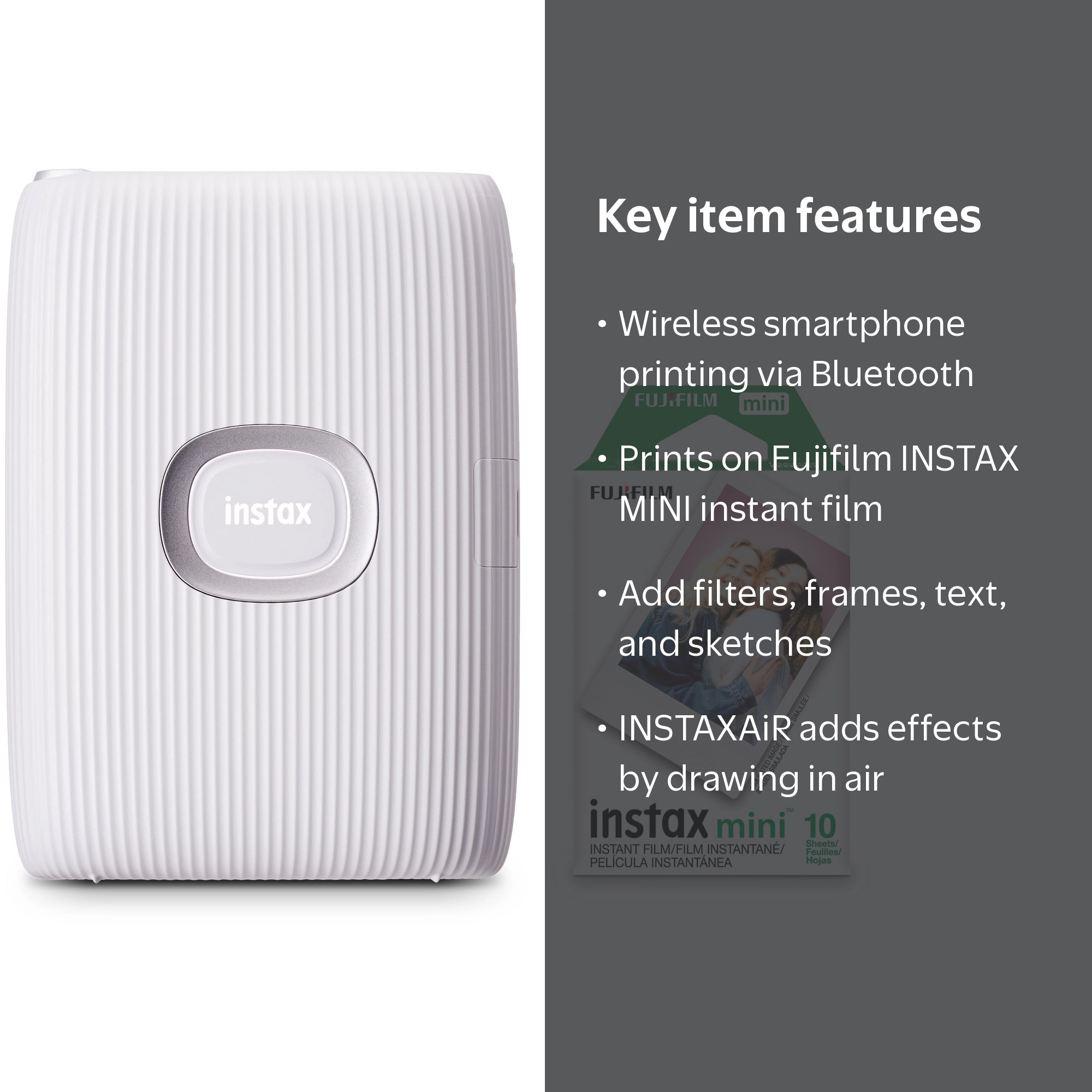 Fujifilm INSTAX Mini Link 2 Portable Instant Photo Printer Bundle