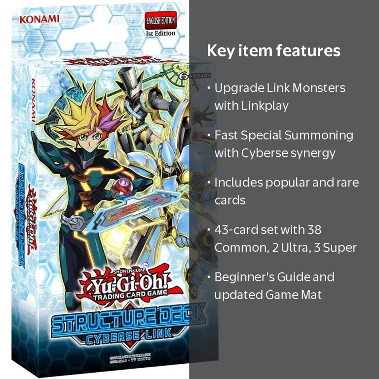 Yu-Gi-Oh Trading Card Game - Cyberse Link Structure Deck Toy