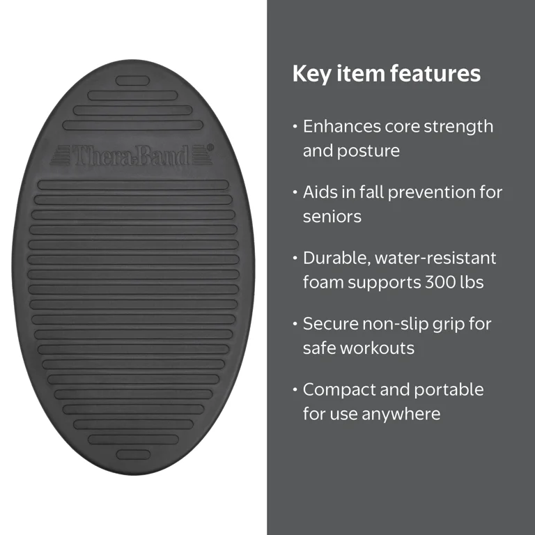 THERABAND, Stability Trainer Pad, Black, Advanced, Core