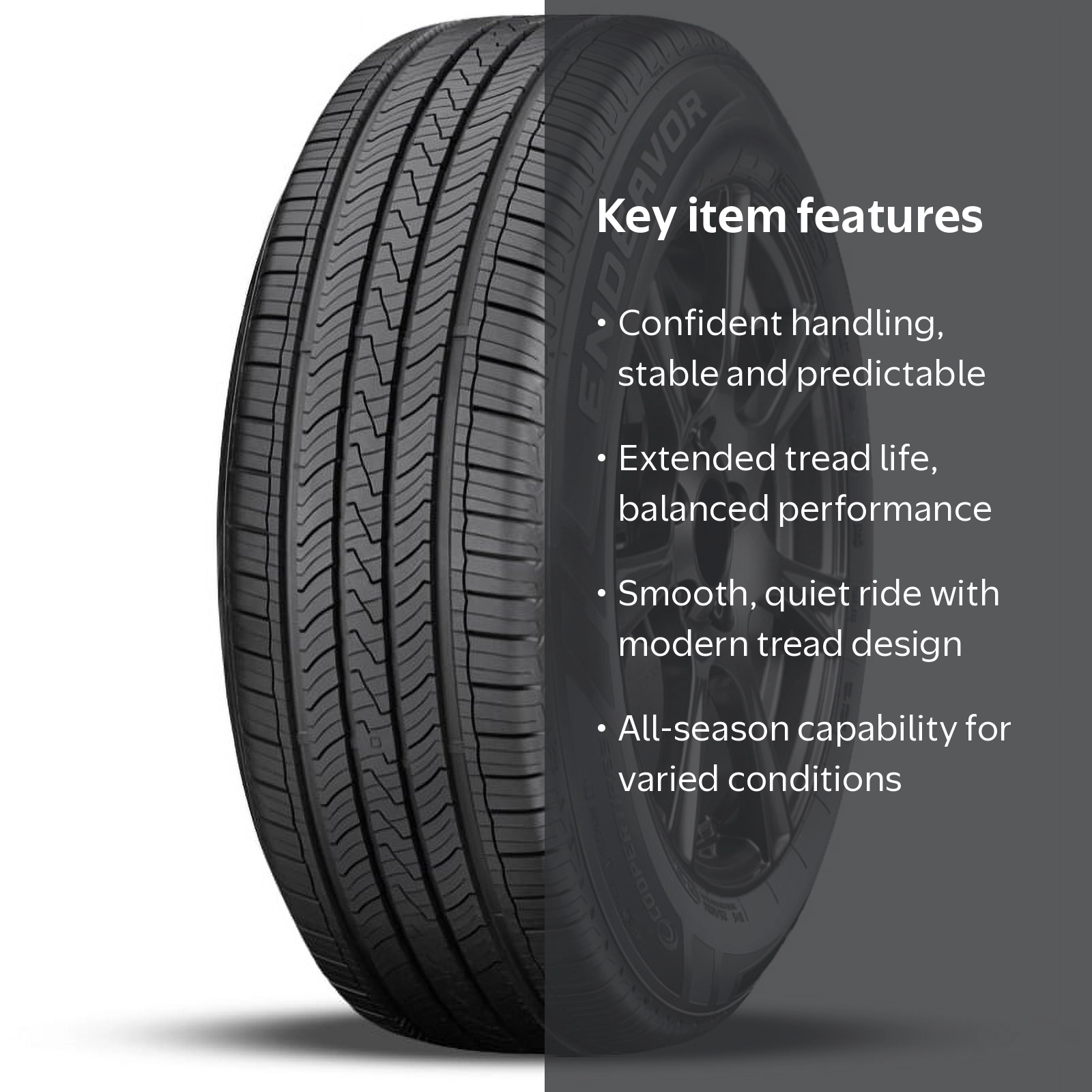 Cooper Endeavor All Season Tire 205/65R15 94H, Fits: Toyota
