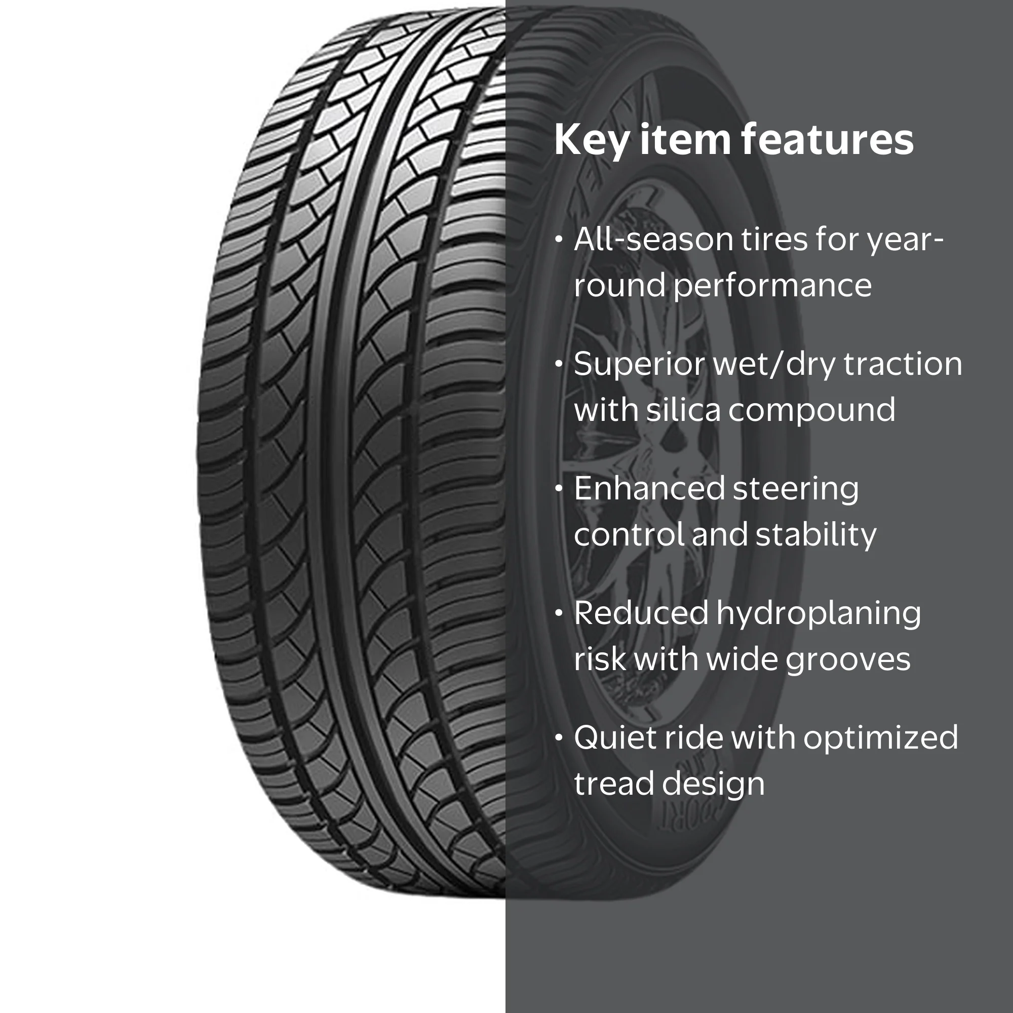 Zenna Sport Line All Season 225/45ZR18 95W XL Tire, High