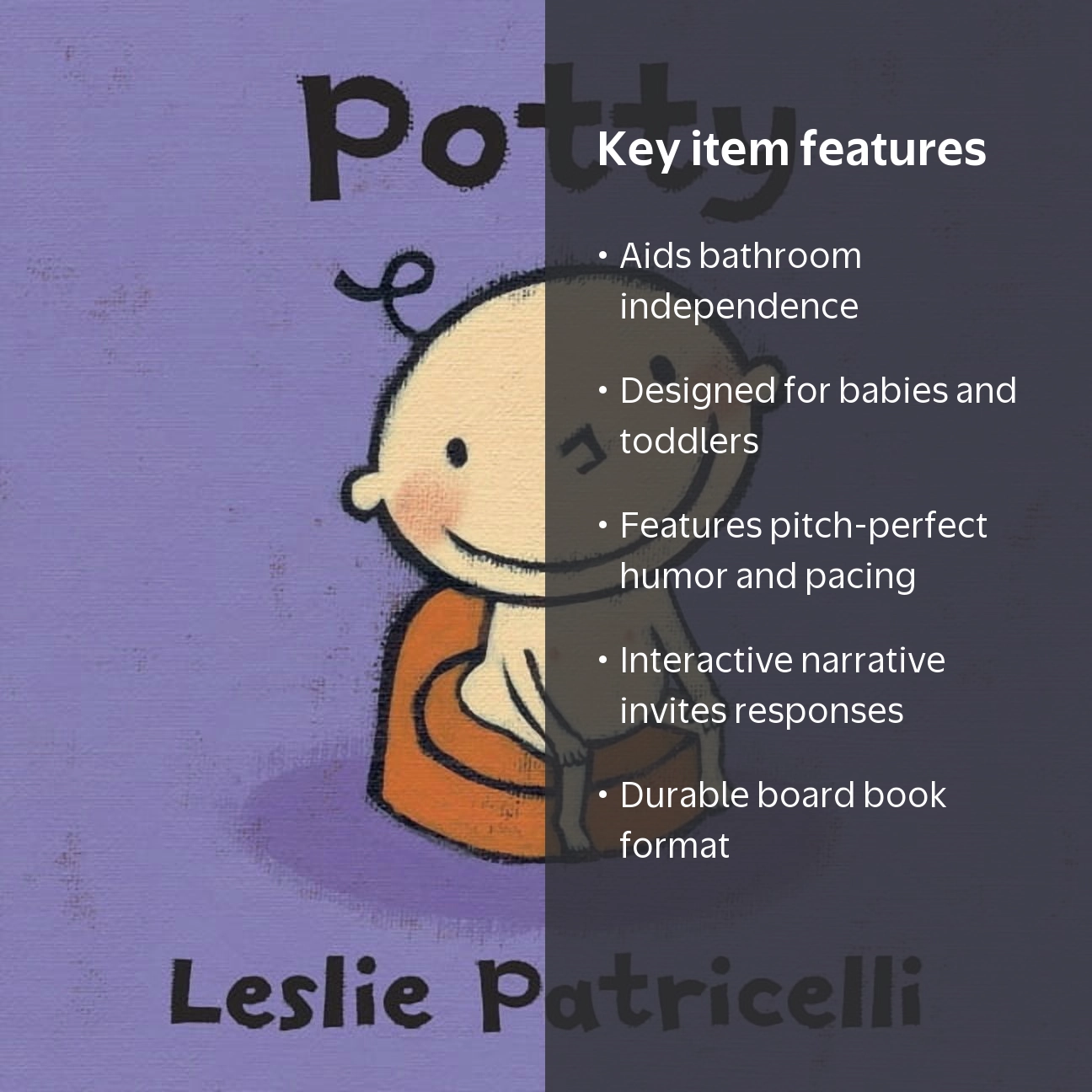 Leslie Patricelli Board Books Potty (Toilet Training Story