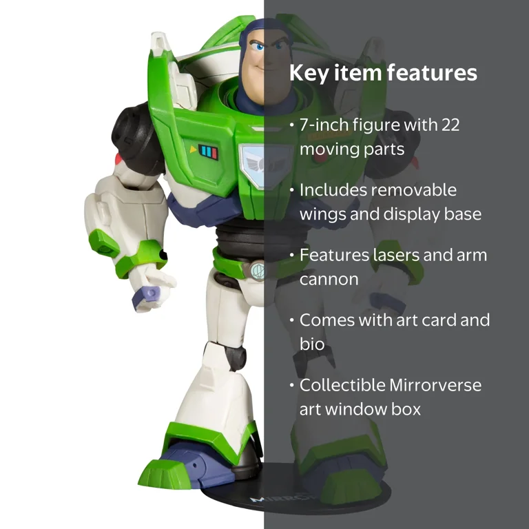 Disney Mirrorverse Buzz Lightyear Action Figure, 7-Inch, Ultra