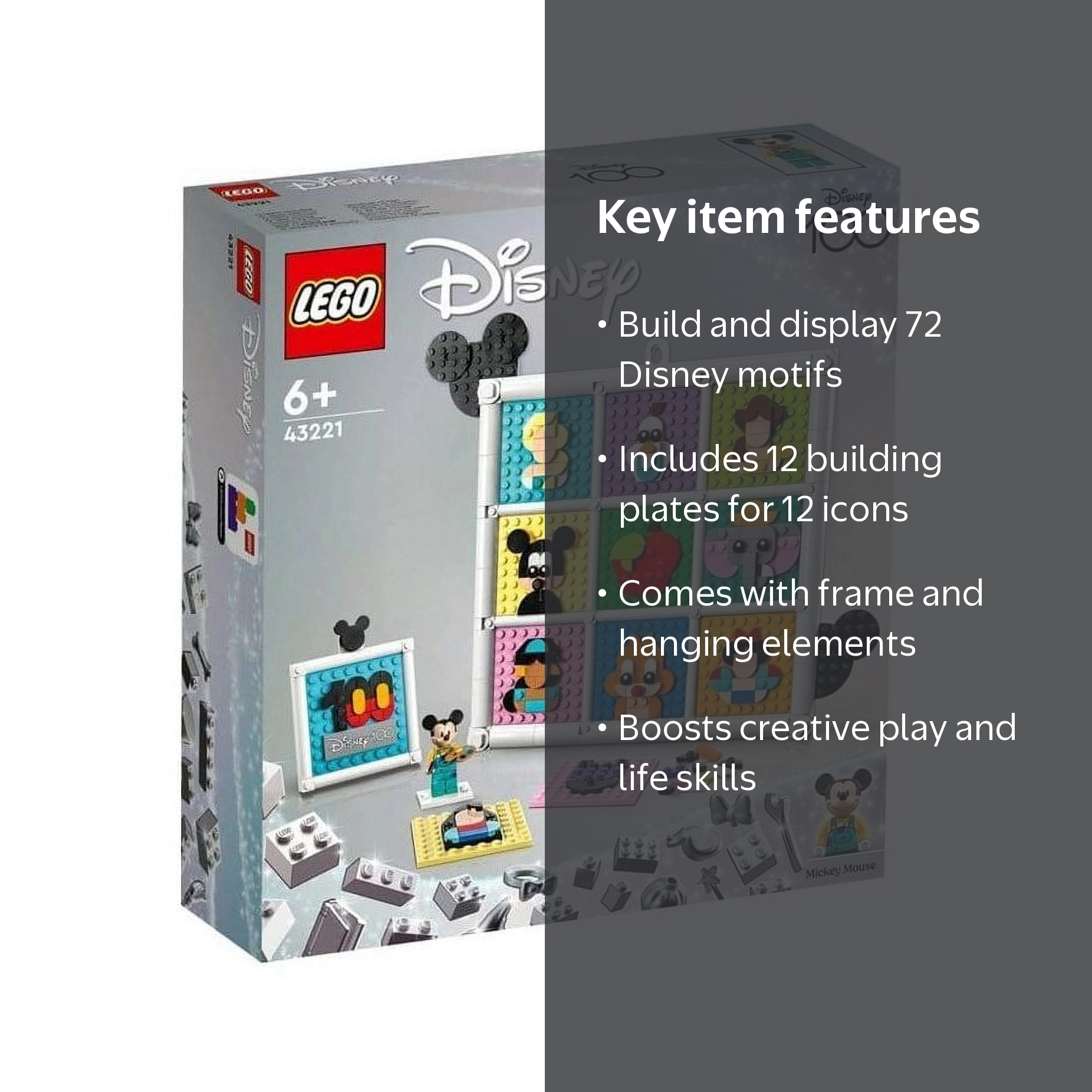 Lego Disney: 100 Years of Disney Animation Icons 43221 - Walmart.com