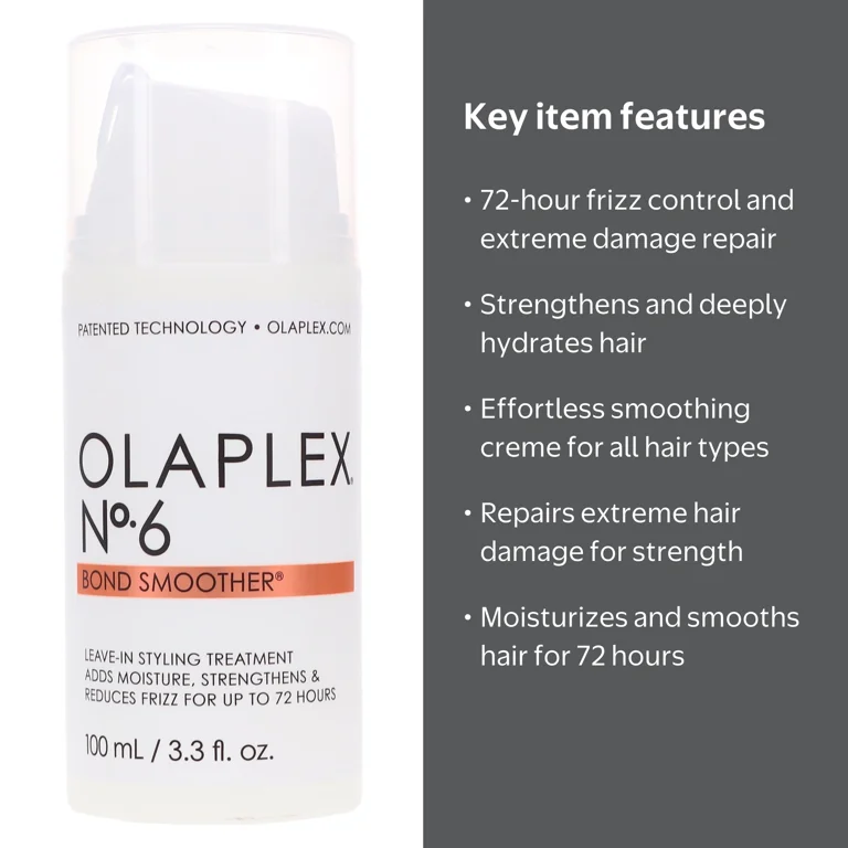 Olaplex No. 6 Bond Smoother Reparative Styling Creme, 3.3 oz