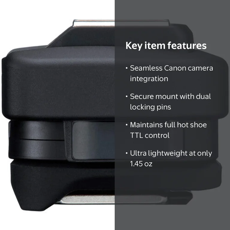 Canon, Multi-Function Shoe Adapter, Dust-Proof, Black - Walmart.com