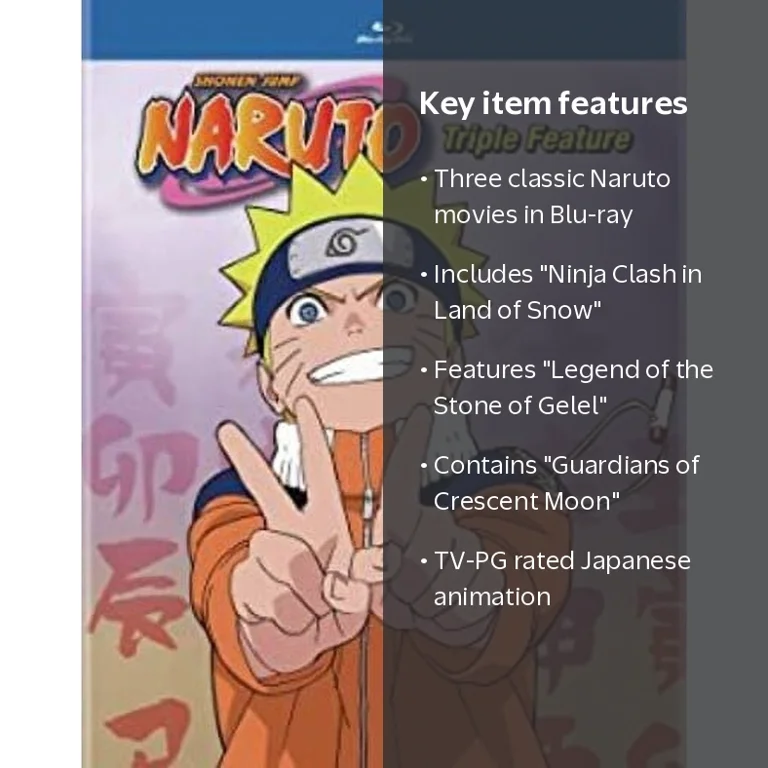 Naruto Triple Feature (Blu-ray) - Walmart.com
