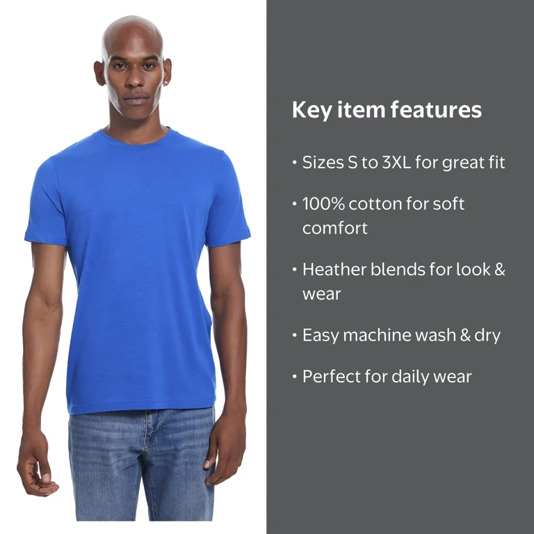 Supasoft Men's T-Shirt in Royal Blue - Premium Cotton Short Sleeve