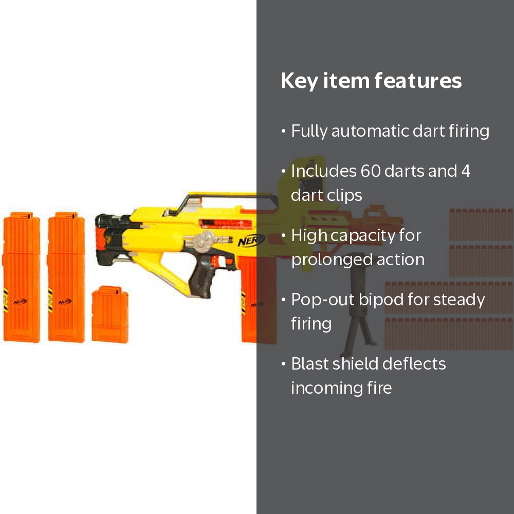 Open Box Nerf N-Strike Stampede ECS-50 Blaster - Walmart.com
