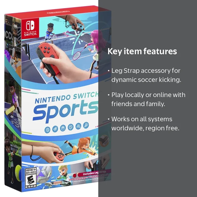 Nintendo, Switch Sports with Leg Strap, Region Free - Walmart.com