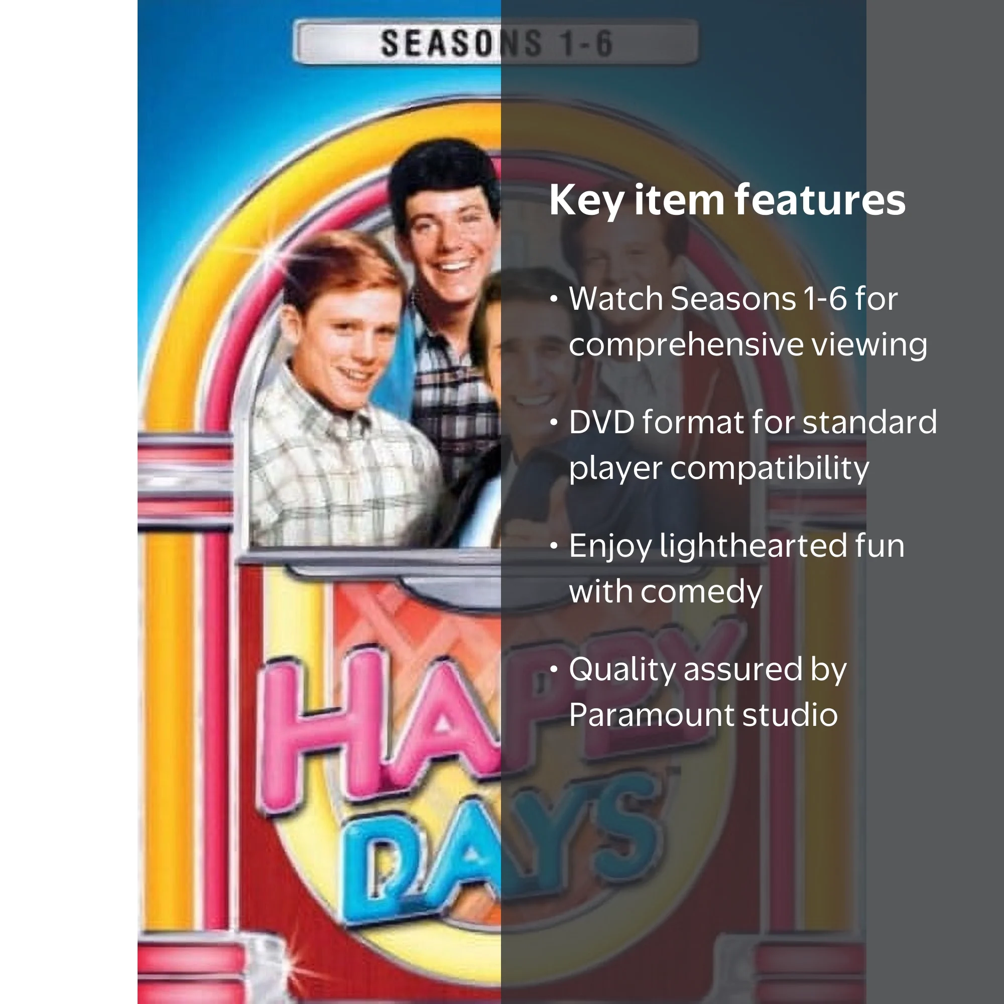 Paramount's Happy Days: Seasons 1-6 (DVD) - Classic 1950s Comedy