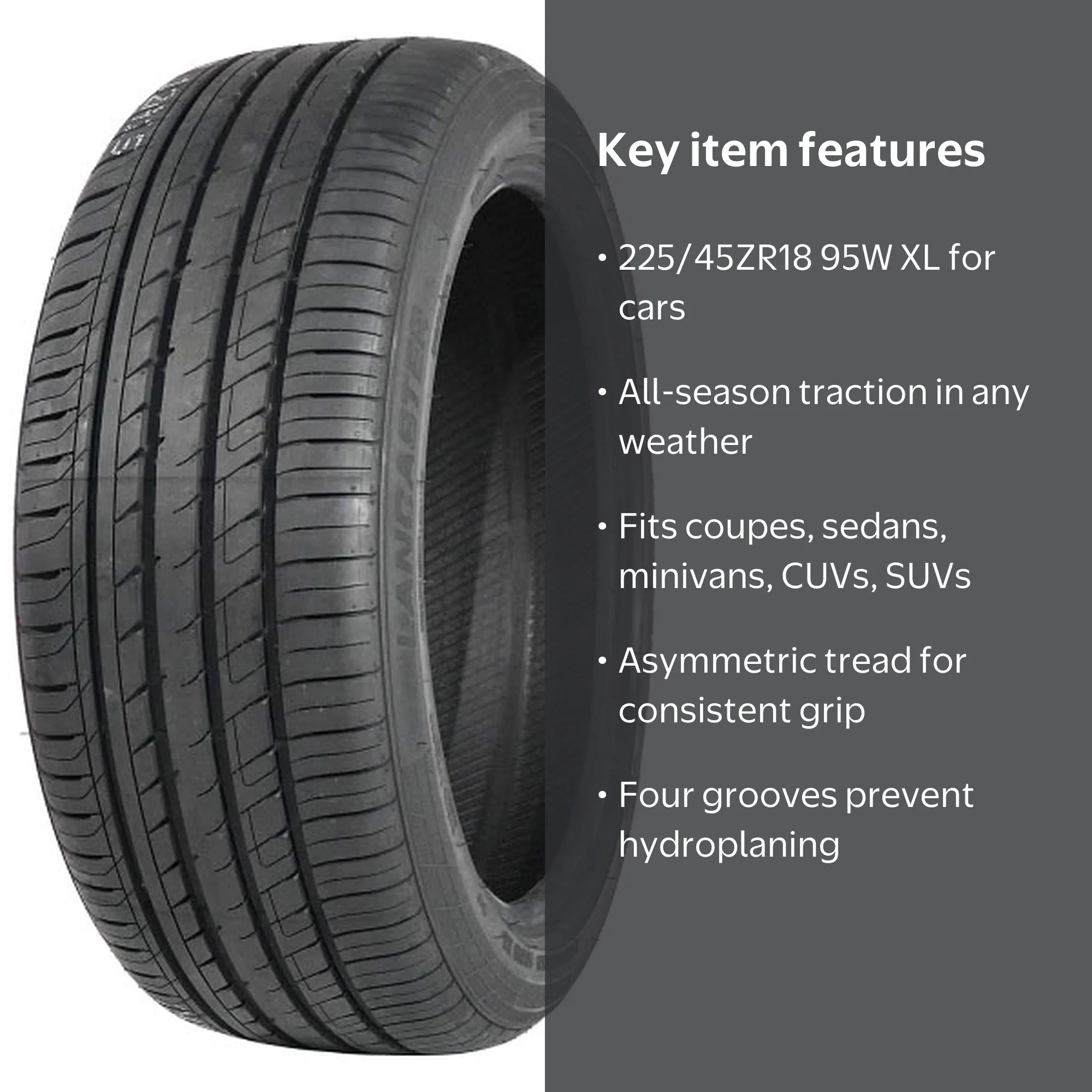 Lancaster LR-66 All Season 225/45ZR18 95W XL Passenger Tire