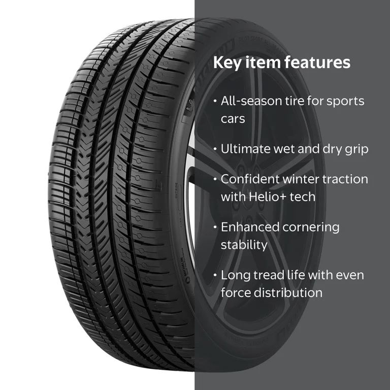 Michelin Pilot Sport All Season 4 255/35ZR19 XL 96Y Tire - Walmart.com